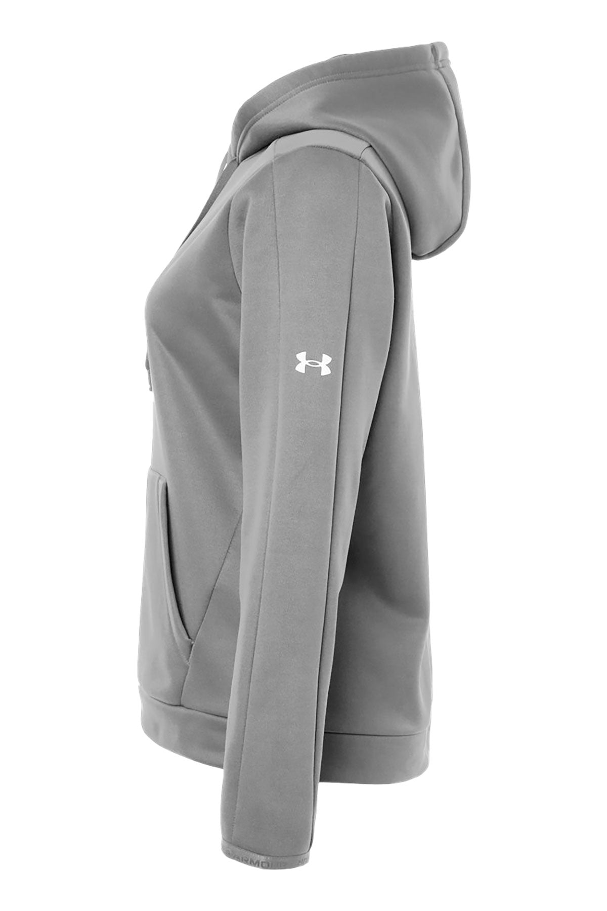 Under Armour Women's Armour Fleece Pro Custom Hooded Sweatshirts, Grey/ White