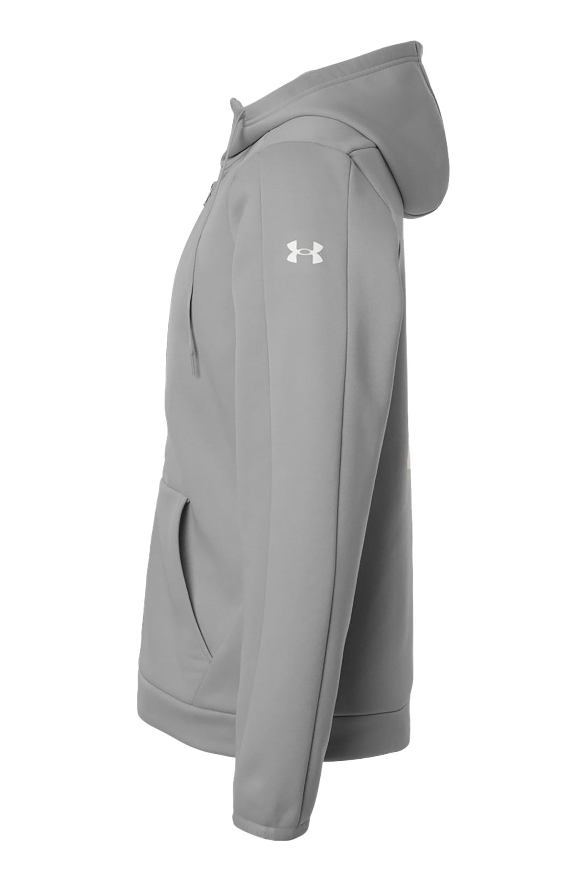 Under Armour Armour Fleece Pro Custom Hooded Full-Zips, Grey/ White