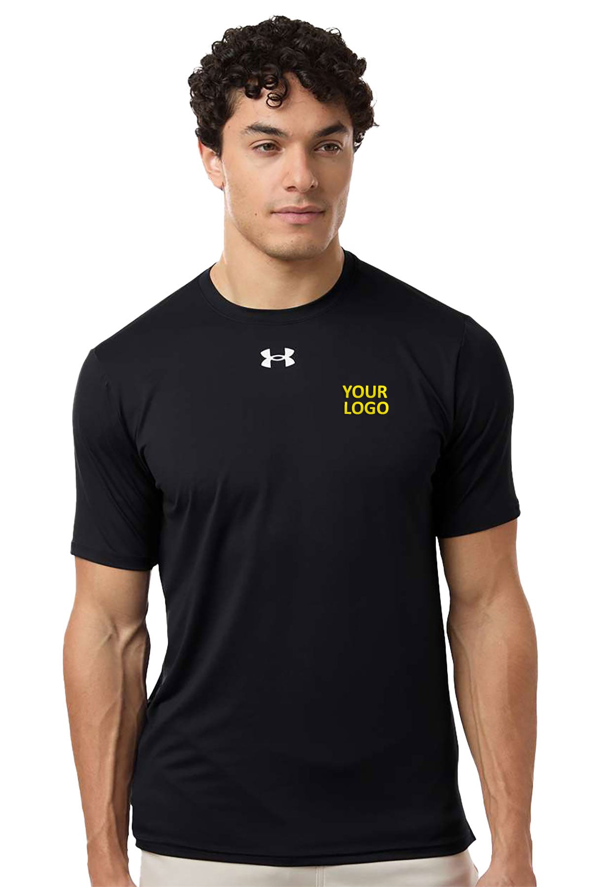 Under Armour Team Custom Vanish T-Shirts, Black/ White