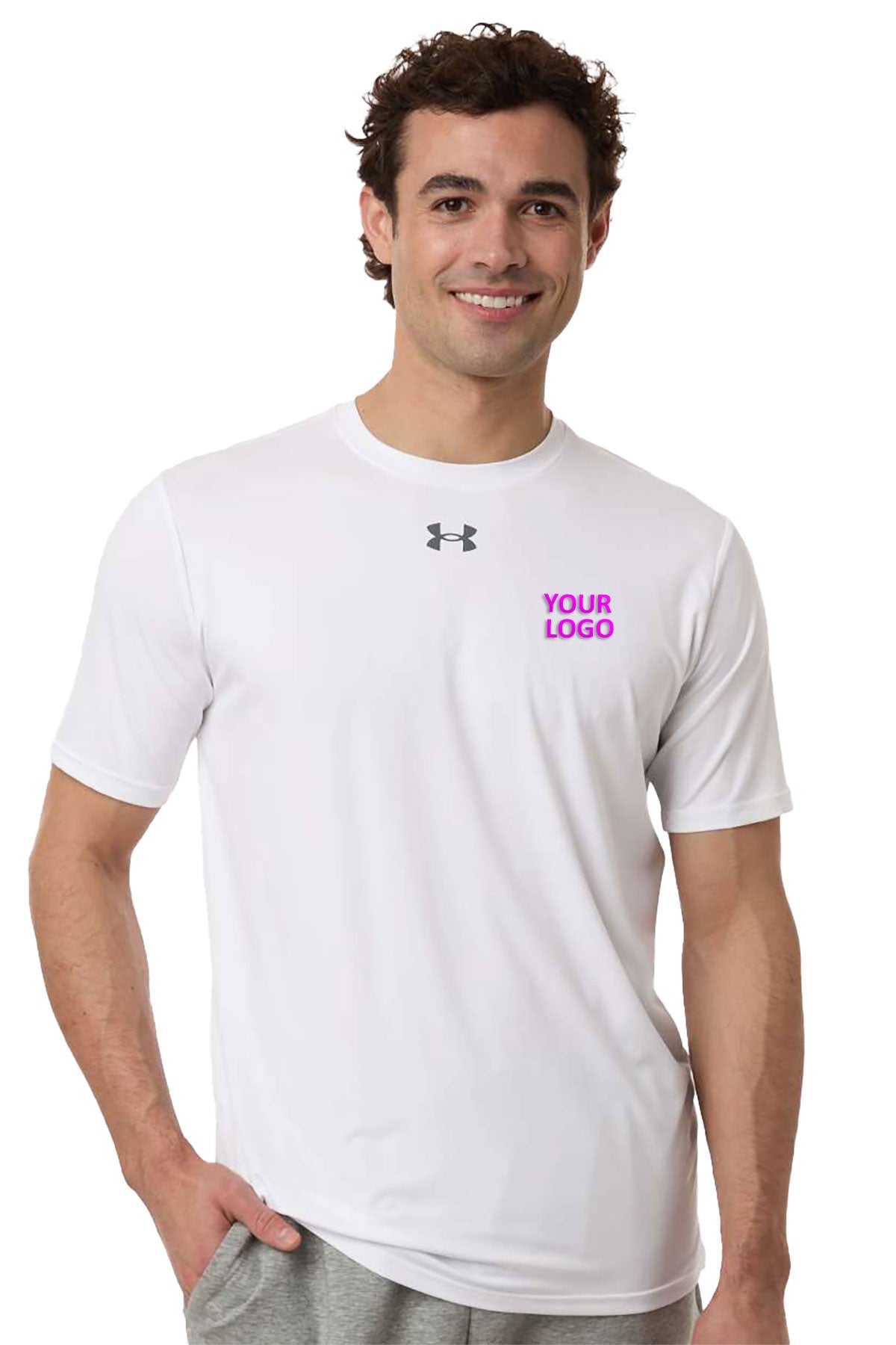 Custom Under Armour 6014167 White/ Pitch Grey