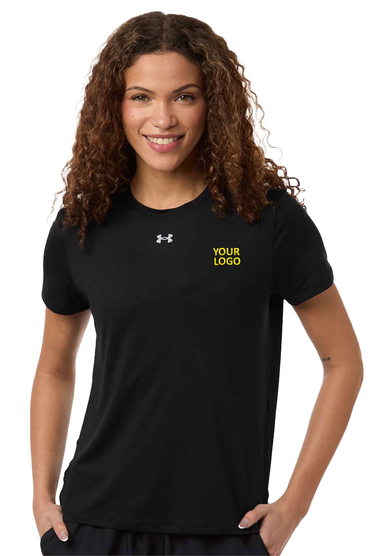 Under Armour Women’s Custom Vanish T-Shirts, Ultimate Black/ Mod Grey