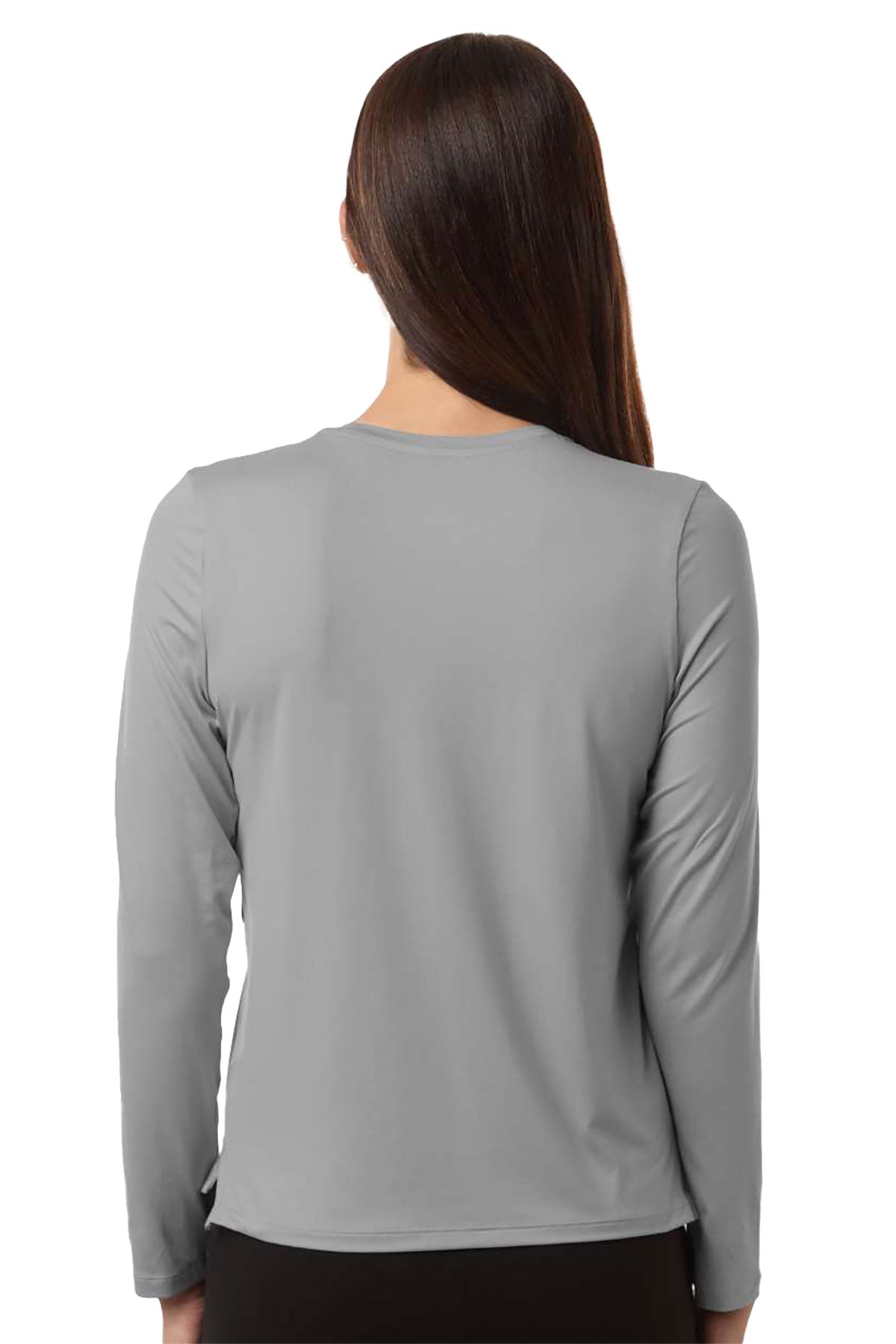 Under Armour Women's Team Vanish Custom Long Sleeve T-Shirts, Mod Grey/ White