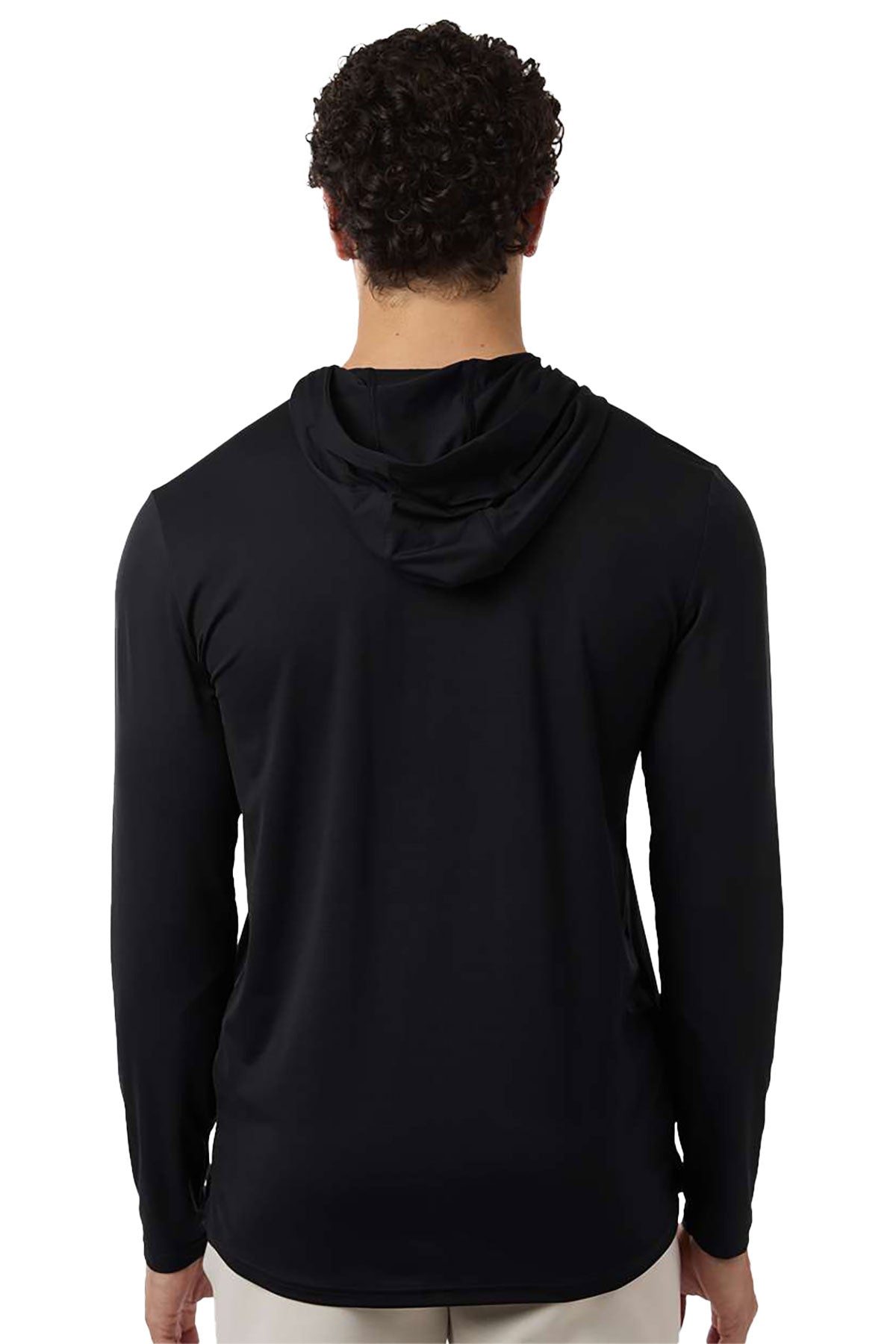 Under Armour Team Vanish Hooded Custom Long Sleeve T-Shirts, Black/ White