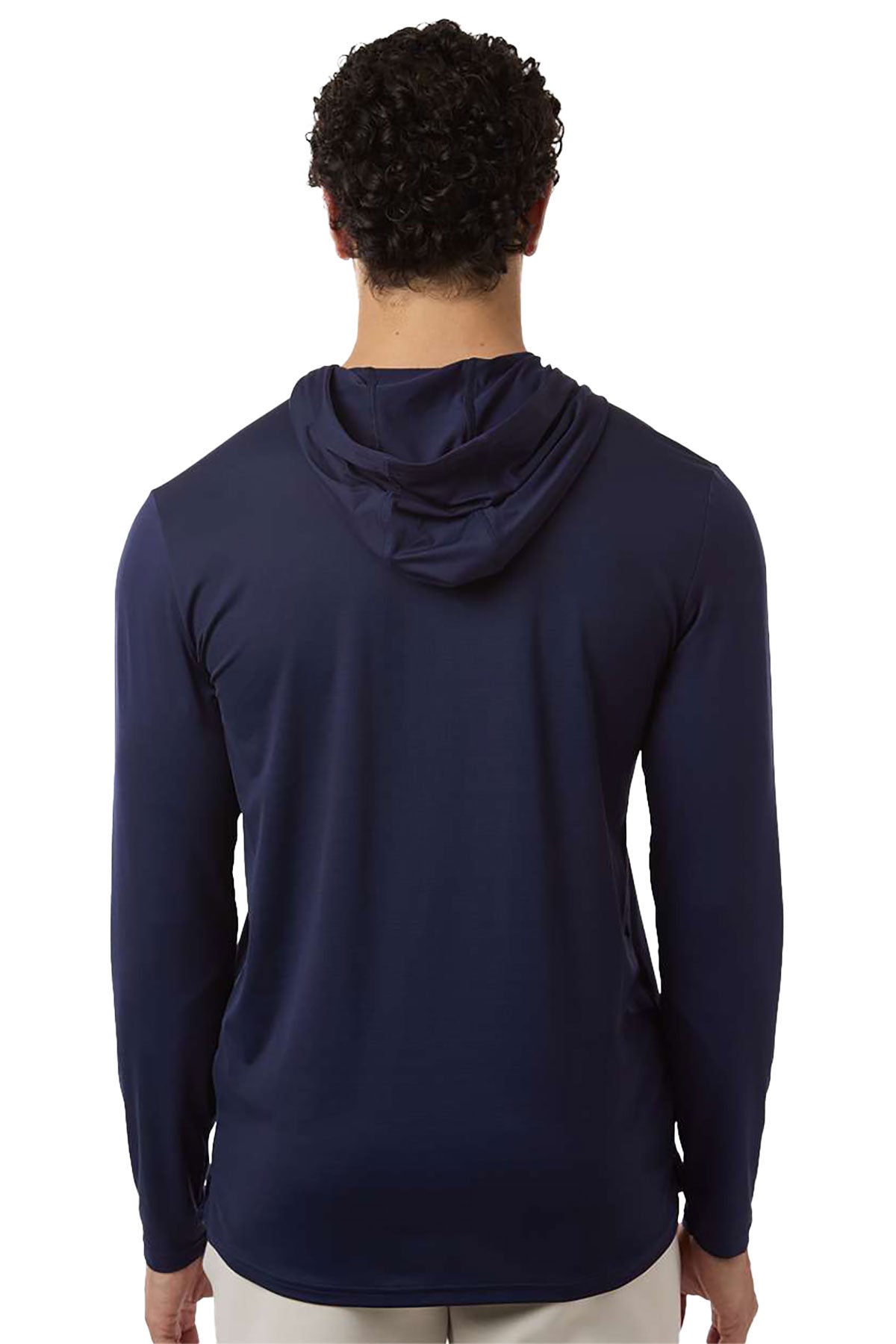 Under Armour Team Vanish Hooded Custom Long Sleeve T-Shirts, Midnight Navy/ White