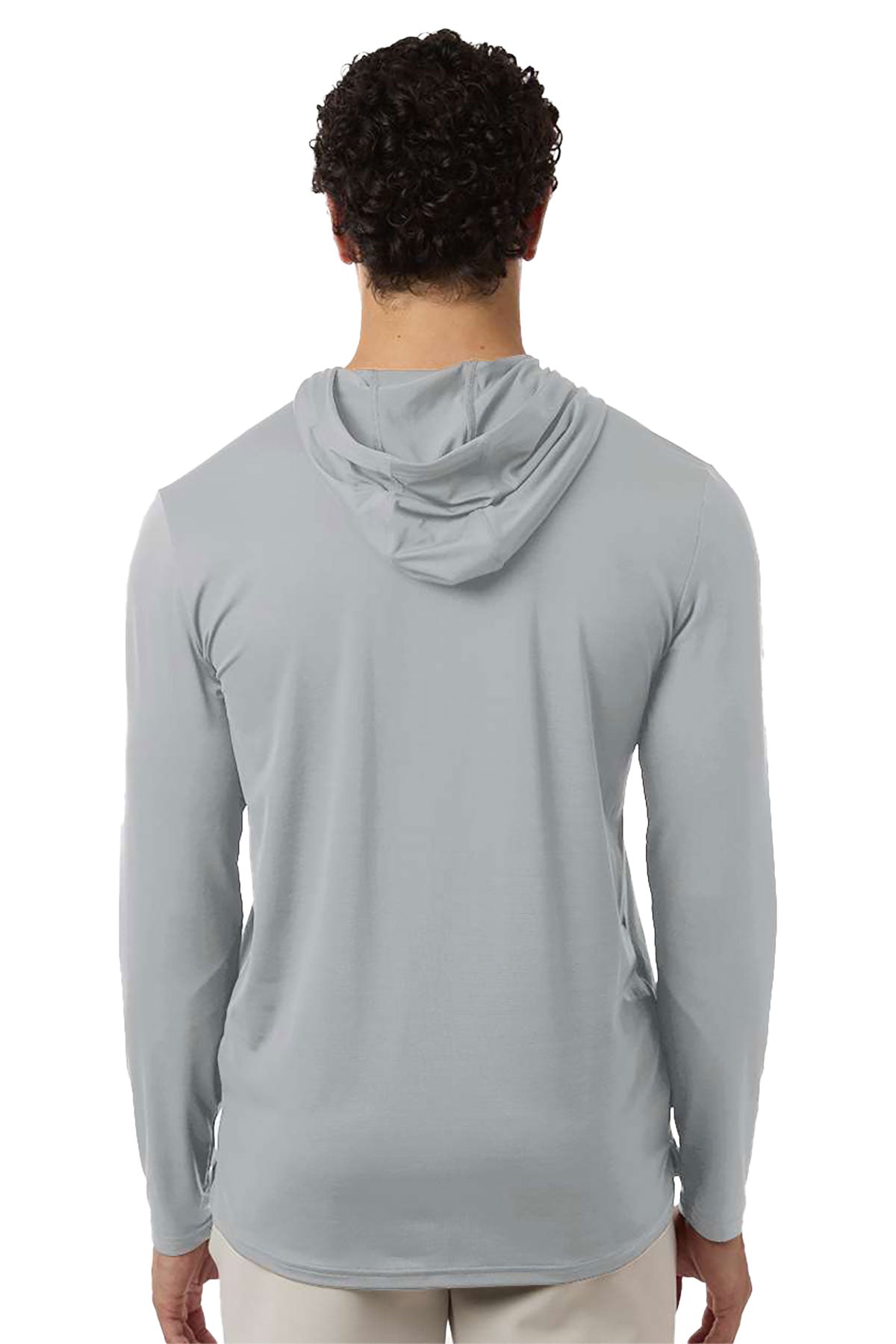 Under Armour Team Vanish Hooded Custom Long Sleeve T-Shirts, Mod Grey/ White