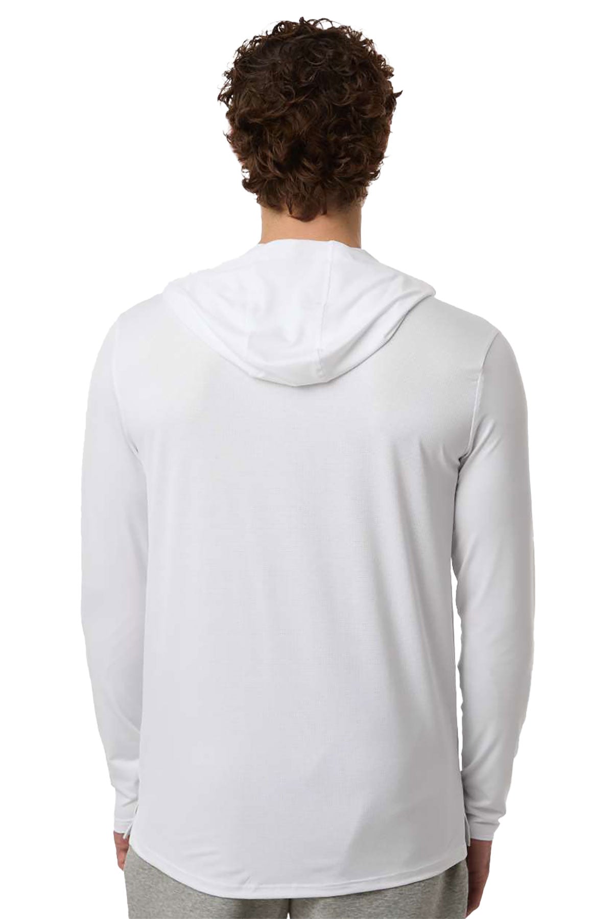 Under Armour Team Vanish Hooded Custom Long Sleeve T-Shirts, White/ Pitch Grey