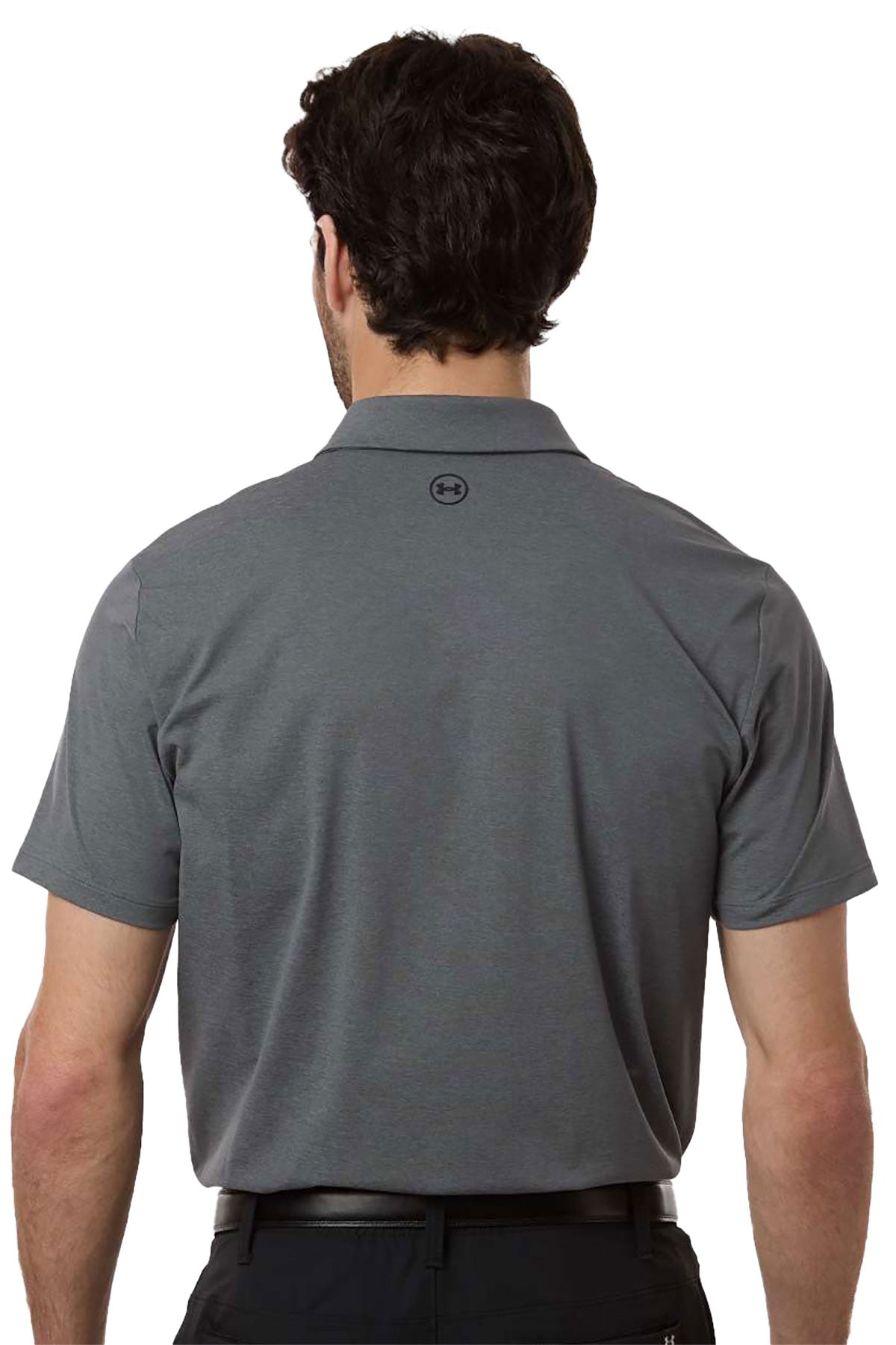 Under Armour Drive Custom Bonded Polos, Castlerock/ Titan Grey/ Black