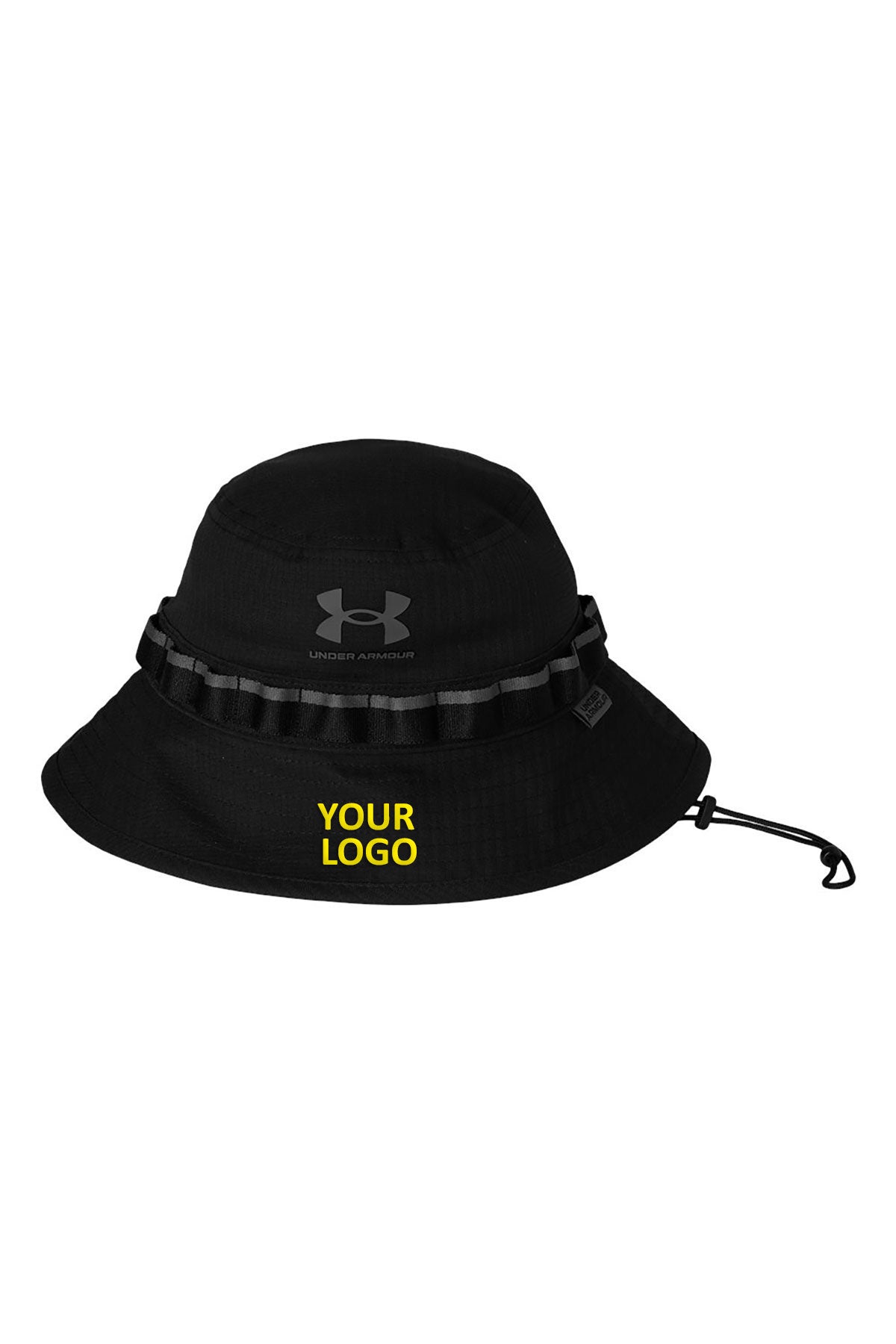 Under Armour AV Custom Bucket Hats, Black/ Castlerock