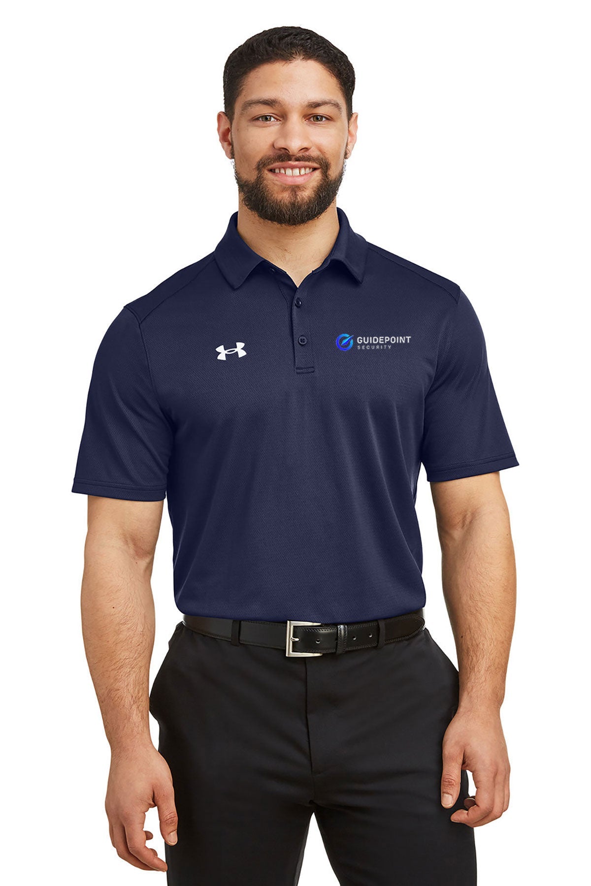 Under Armour Men's Tech Polo, Mid Navy [GuidePoint Security]