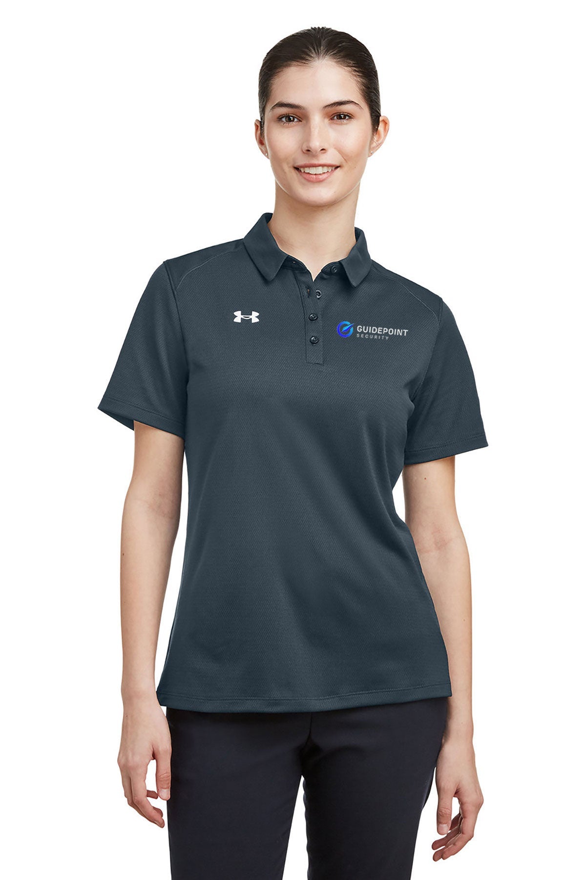 Under Armour Ladies Tech Polo, Stealth Grey [GuidePoint Security]