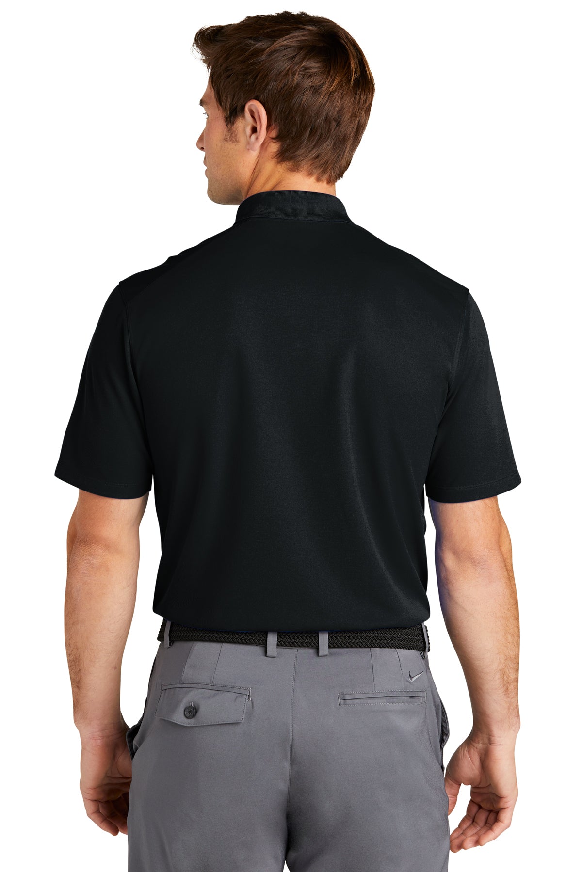 Nike Dri-FIT Micro Pique Customized Polos, Black [ACI Jet Uniforms]