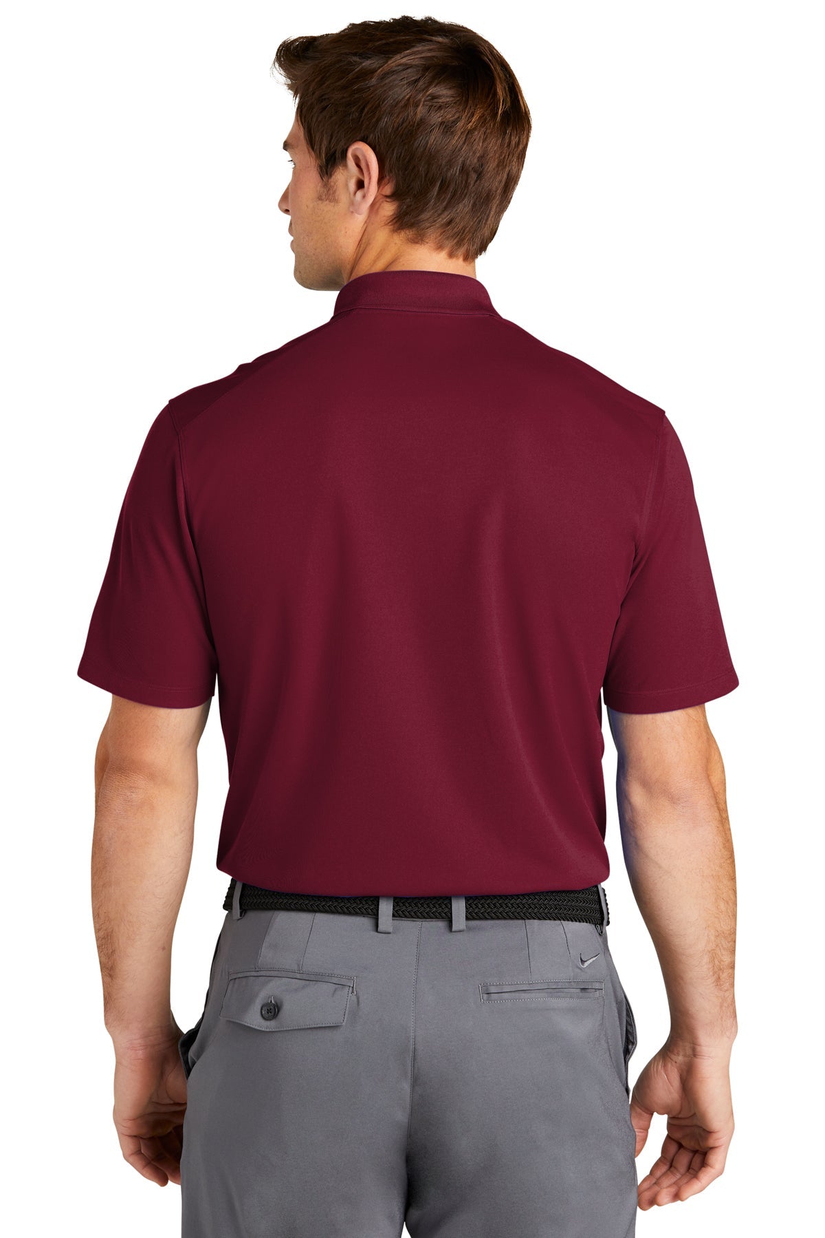Nike Dri-FIT Micro Pique Customized Polos, Team Red [Baynum Solutions]