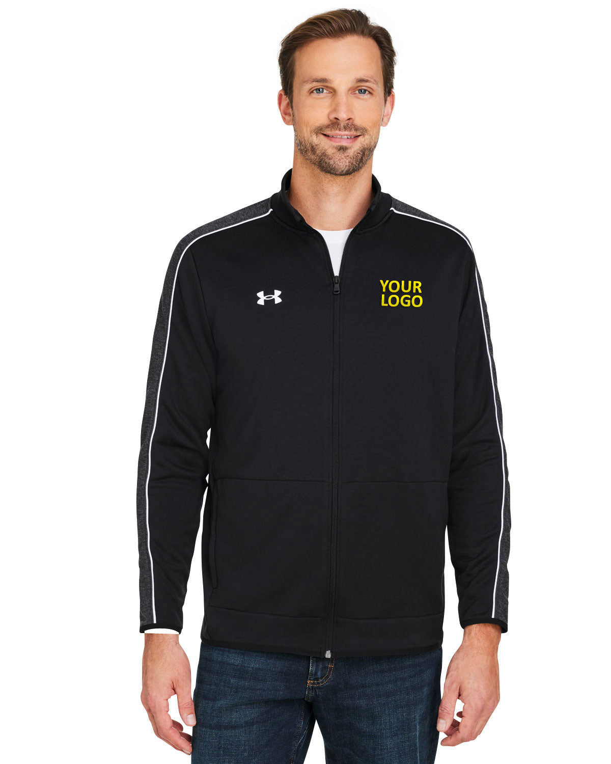 Under Armour Black 1383259 custom embroidered sweatshirts