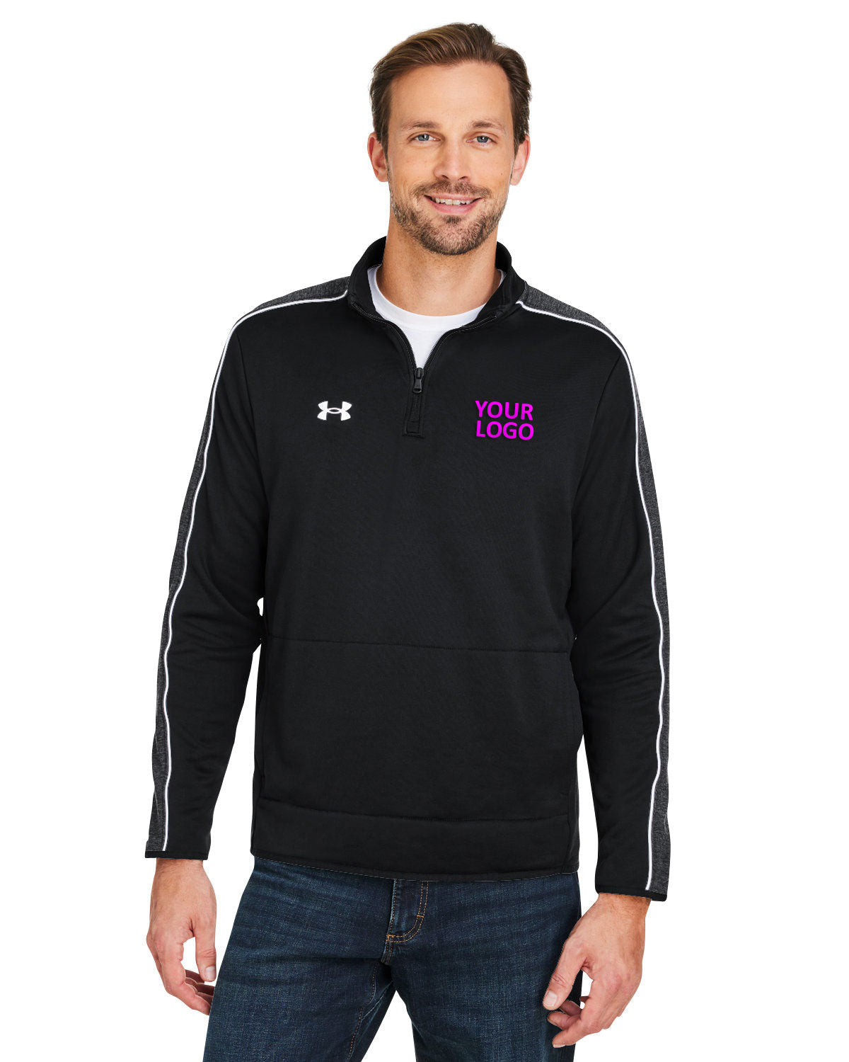 Under Armour Black 1383260 custom logo sweatshirts