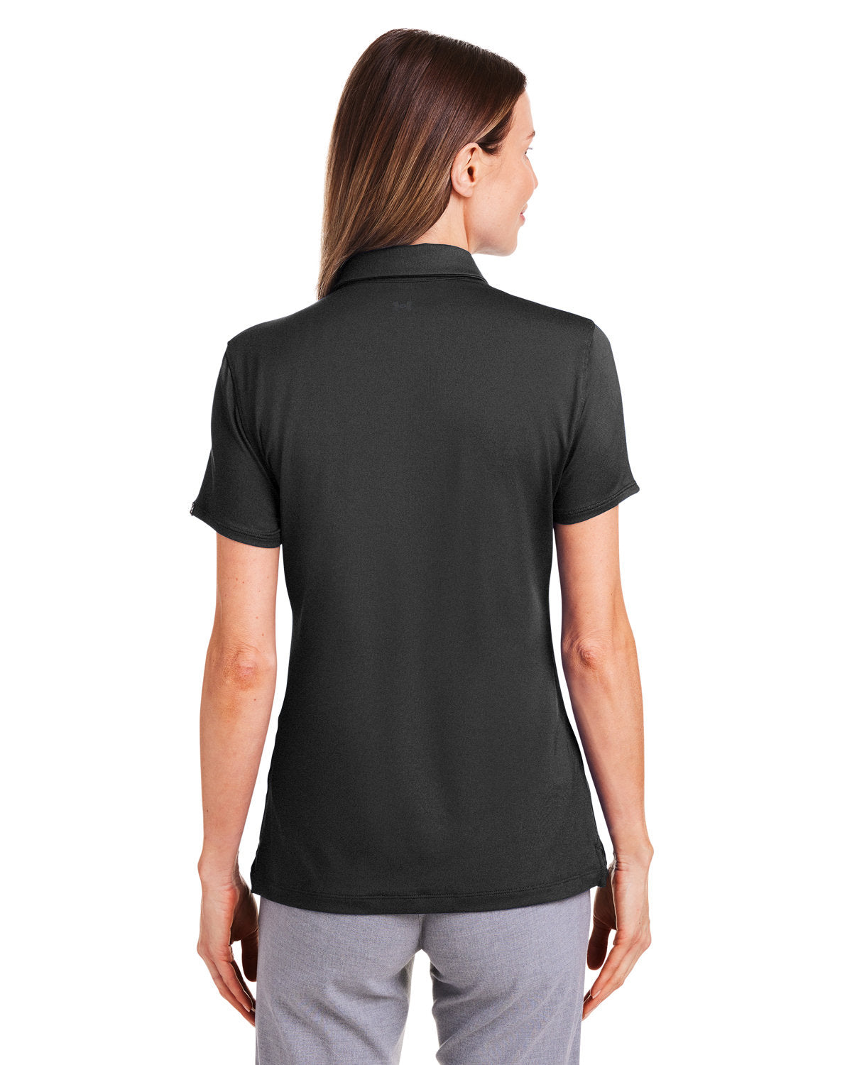 Under Armour Ladies Custom Recycled Polos, Black