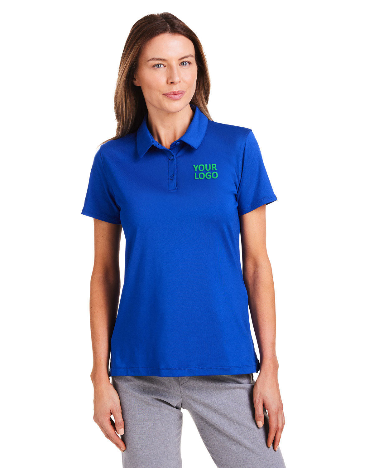 Under Armour Ladies Custom Recycled Polos, Royal