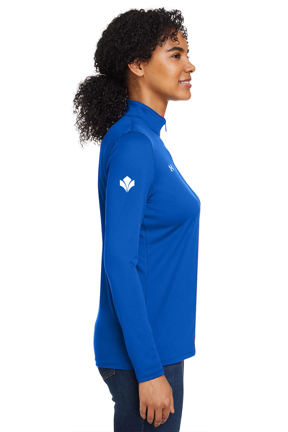 Under Armour Ladies Tech Half-Zip, Royal [Zura Bio]