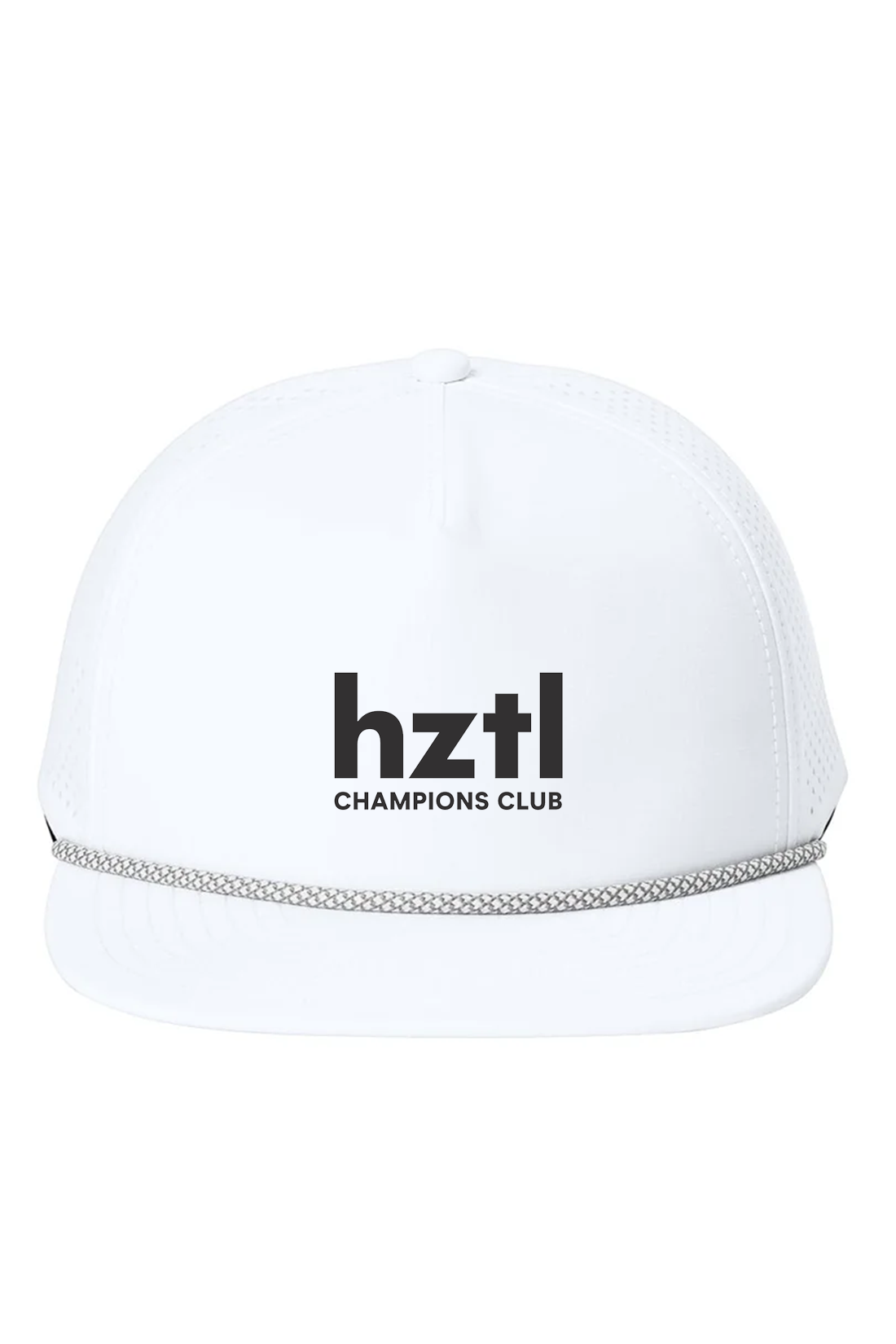 OGIO 5-Panel Rope Performance Cap, White [Horizontal]