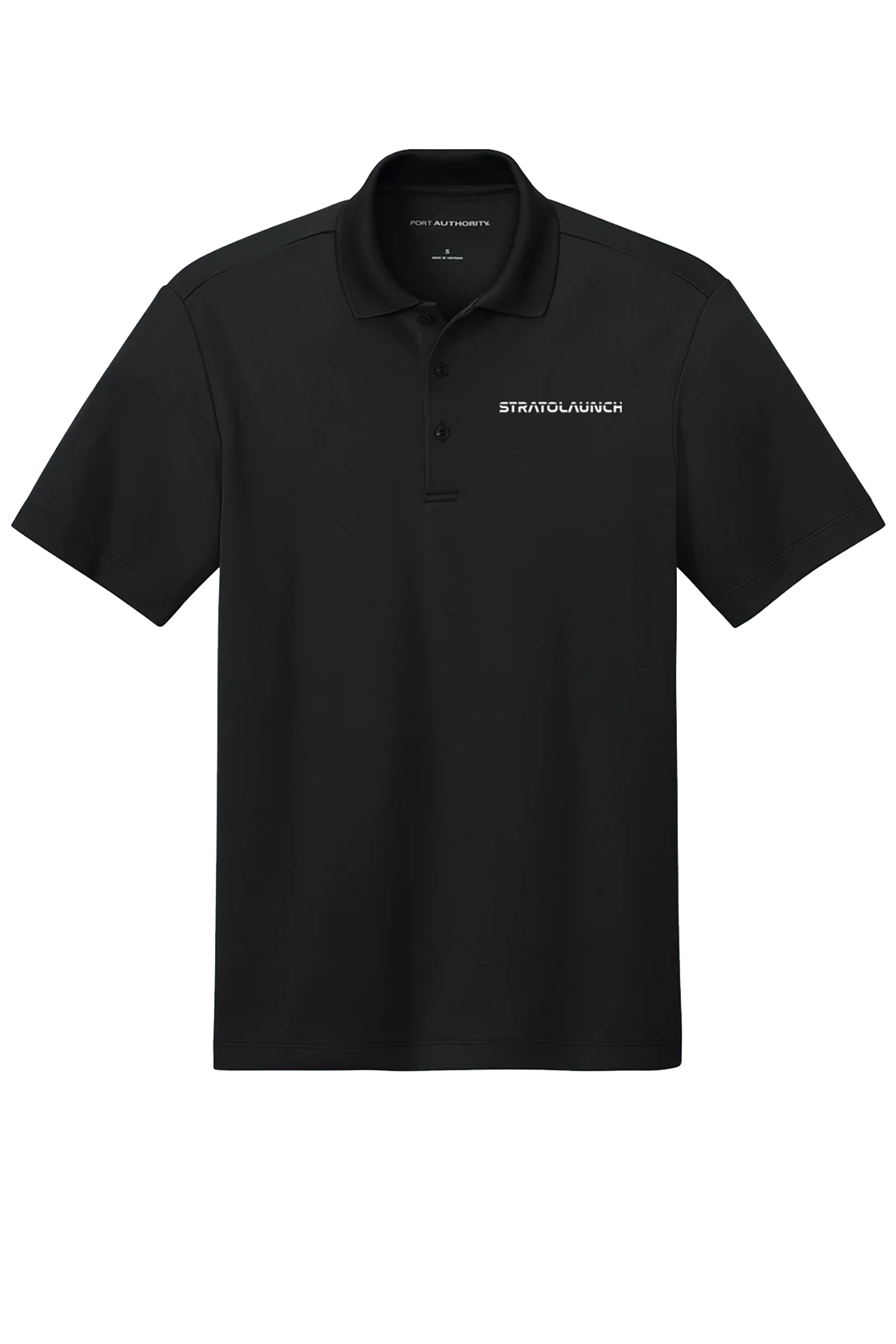 Port Authority Plaited Pique Polo, Deep Black [Stratolaunch]