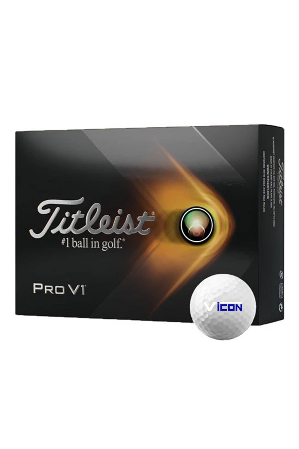 Titleist Pro V1 Golf Balls White, 1 Dozen Sleeves [Vicon Construction]