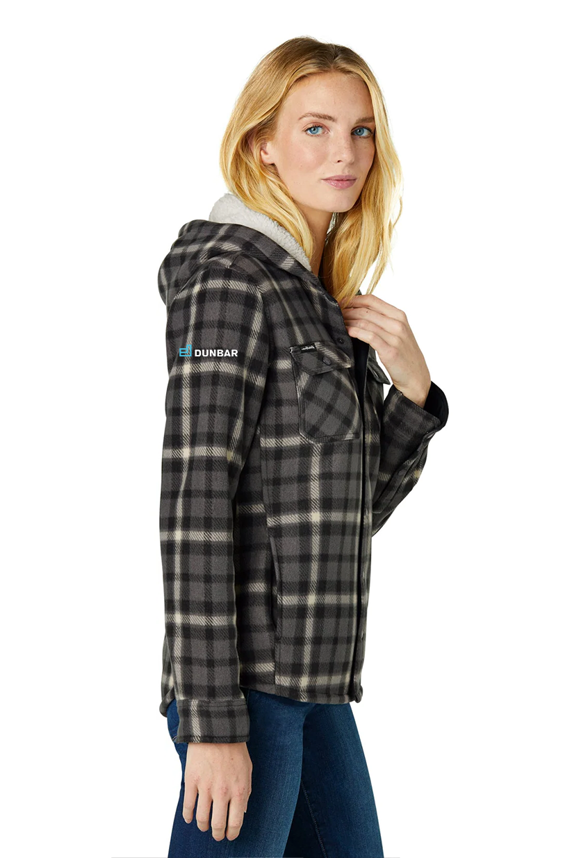 Eddie Bauer Ladies Woodland Shirt Jacket, Grey Steel Bone [Dunbar]