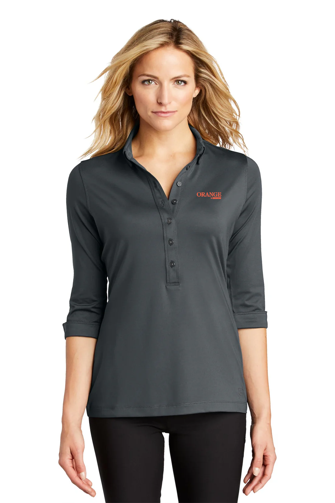OGIO Ladies Gauge Polo, Diesel Grey [Orange by Fooda]