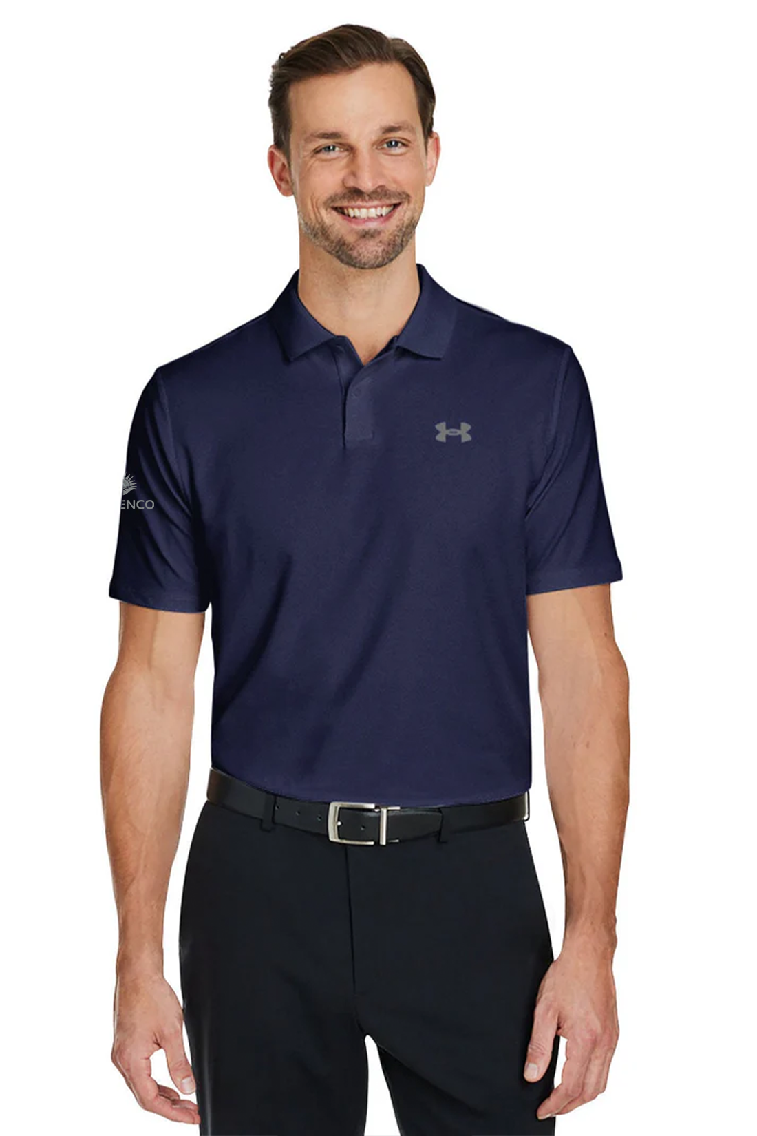 Under Armour Mens Performance 3.0 Golf Polo, Medium Navy [NARENCO]