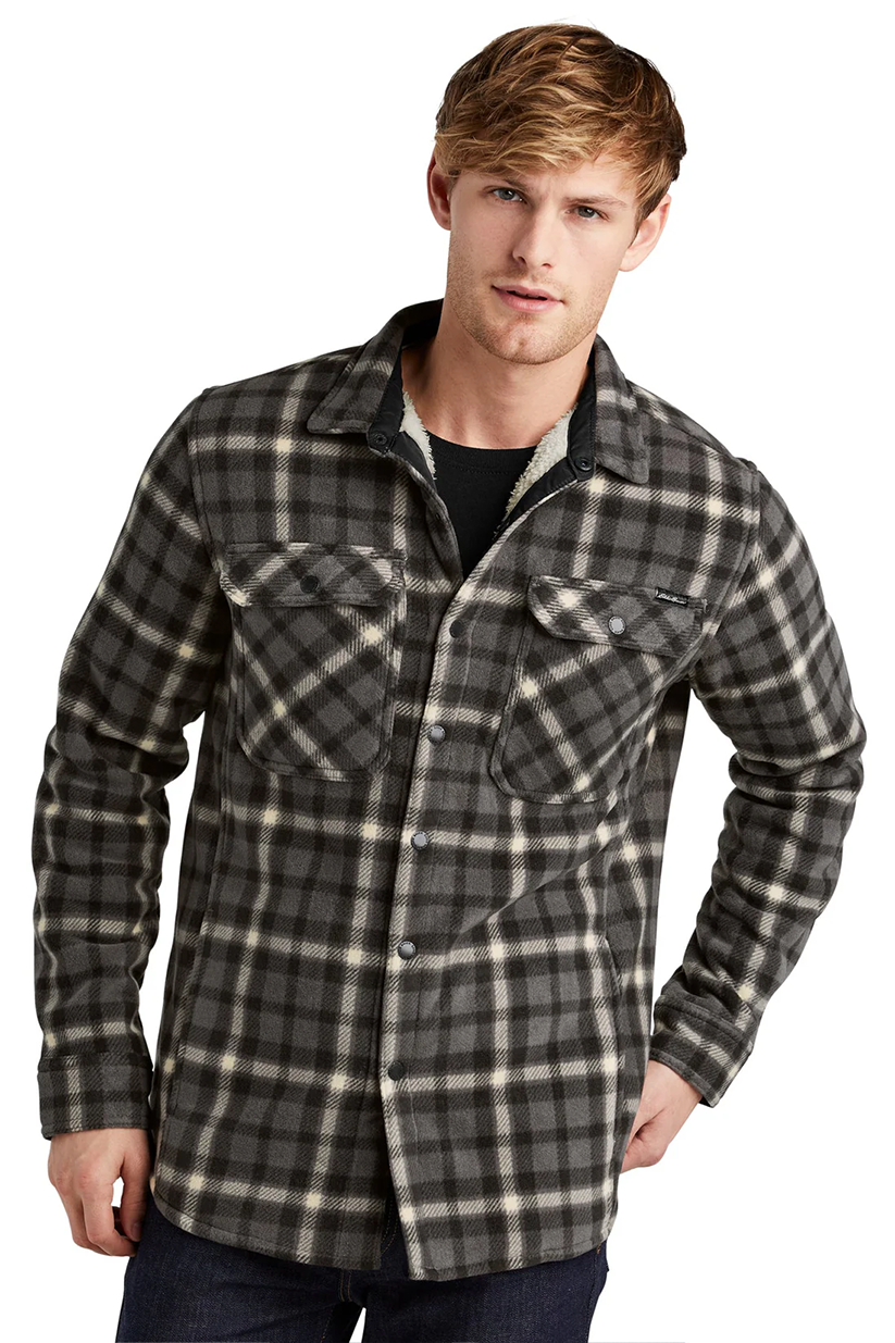 Eddie Bauer Woodland Shirt Jacket, Grey Steel Bone [Dunbar]