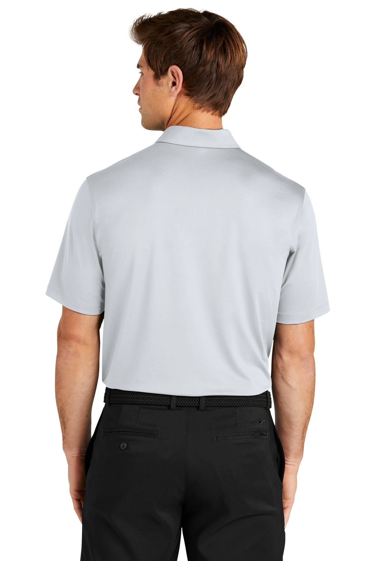Nike Dri-FIT Vapor Block Customized Polos, Wolf Grey [Baynum Solutions]