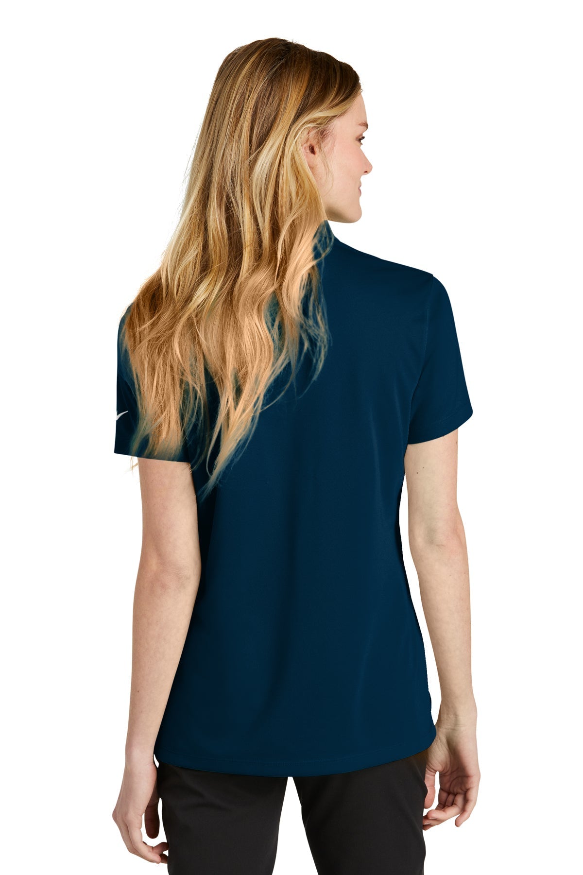 Nike Ladies Dri-FIT Micro Pique Customized Polos, Navy [CommStar Credit Union]