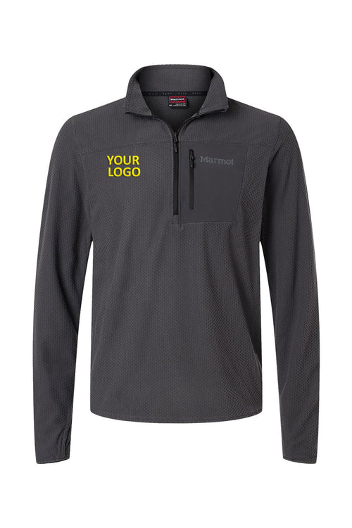 Marmot Women's Custom Air Fleece Quarter-Zips Pullover, Black