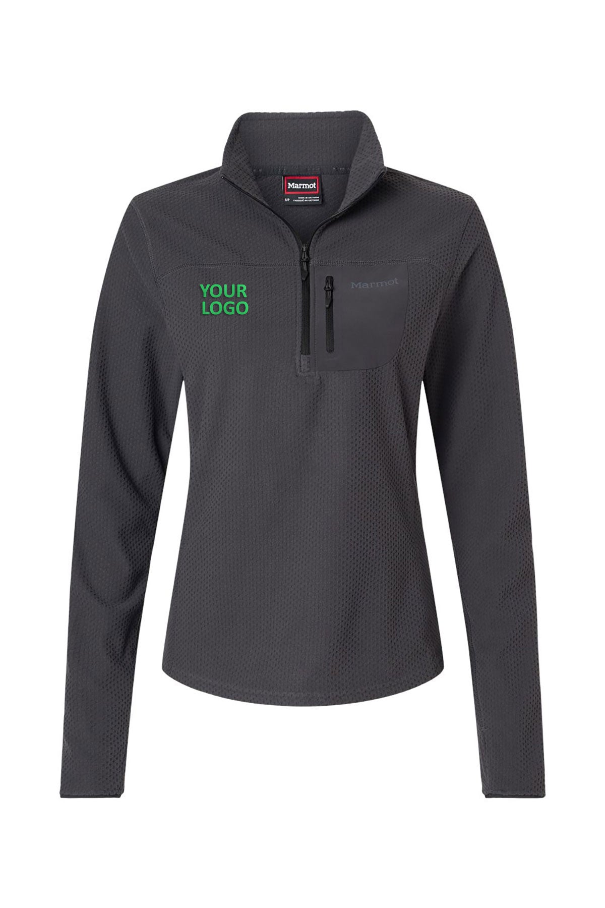 Marmot Women's Custom Air Fleece Quarter-Zips Pullover, Black