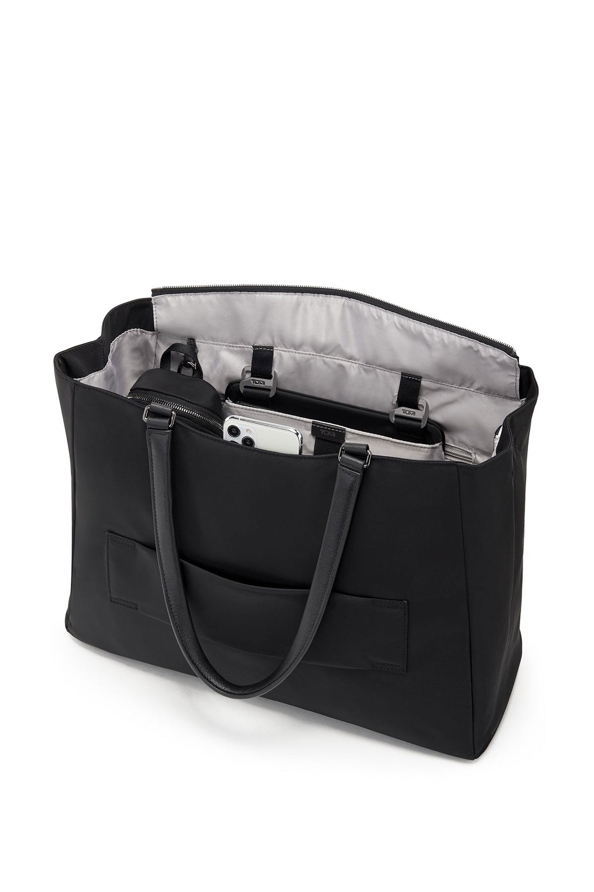 Tumi Valetta Large Custom Tote, Black/Gunmetal