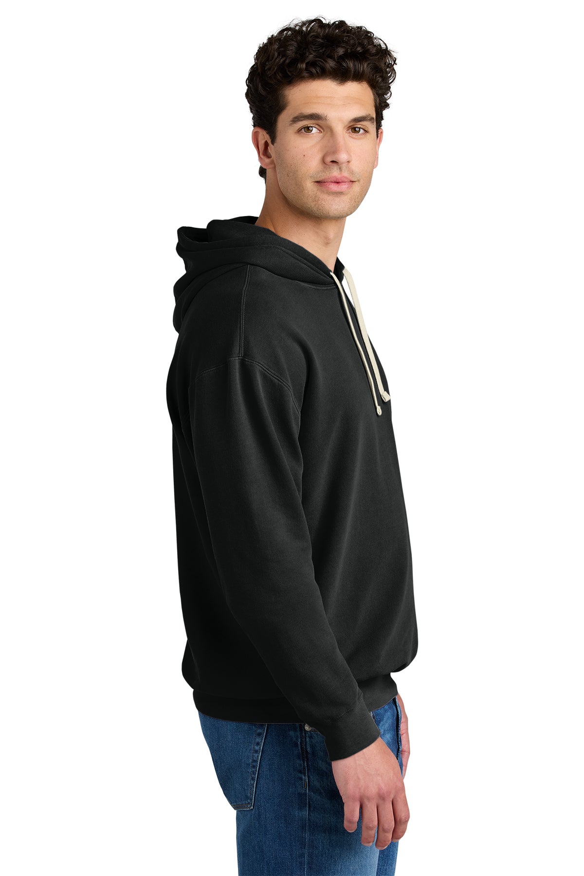 Comfort Colors Lightweight Custom Hooded Sweatshirts, Black