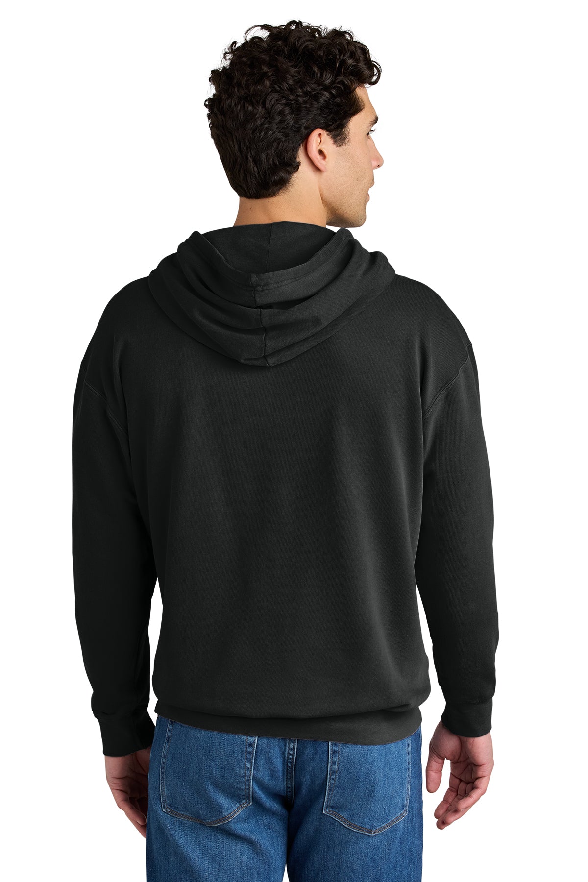 Comfort Colors Lightweight Custom Hooded Sweatshirts, Black