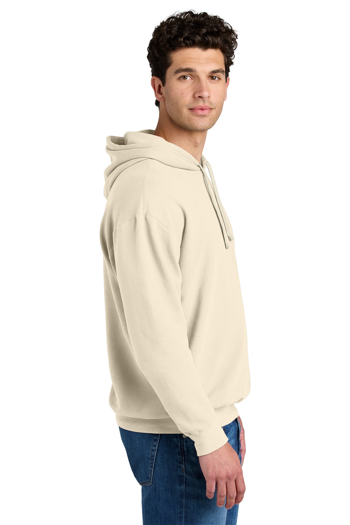 Comfort Colors Lightweight Custom Hooded Sweatshirts, Ivory