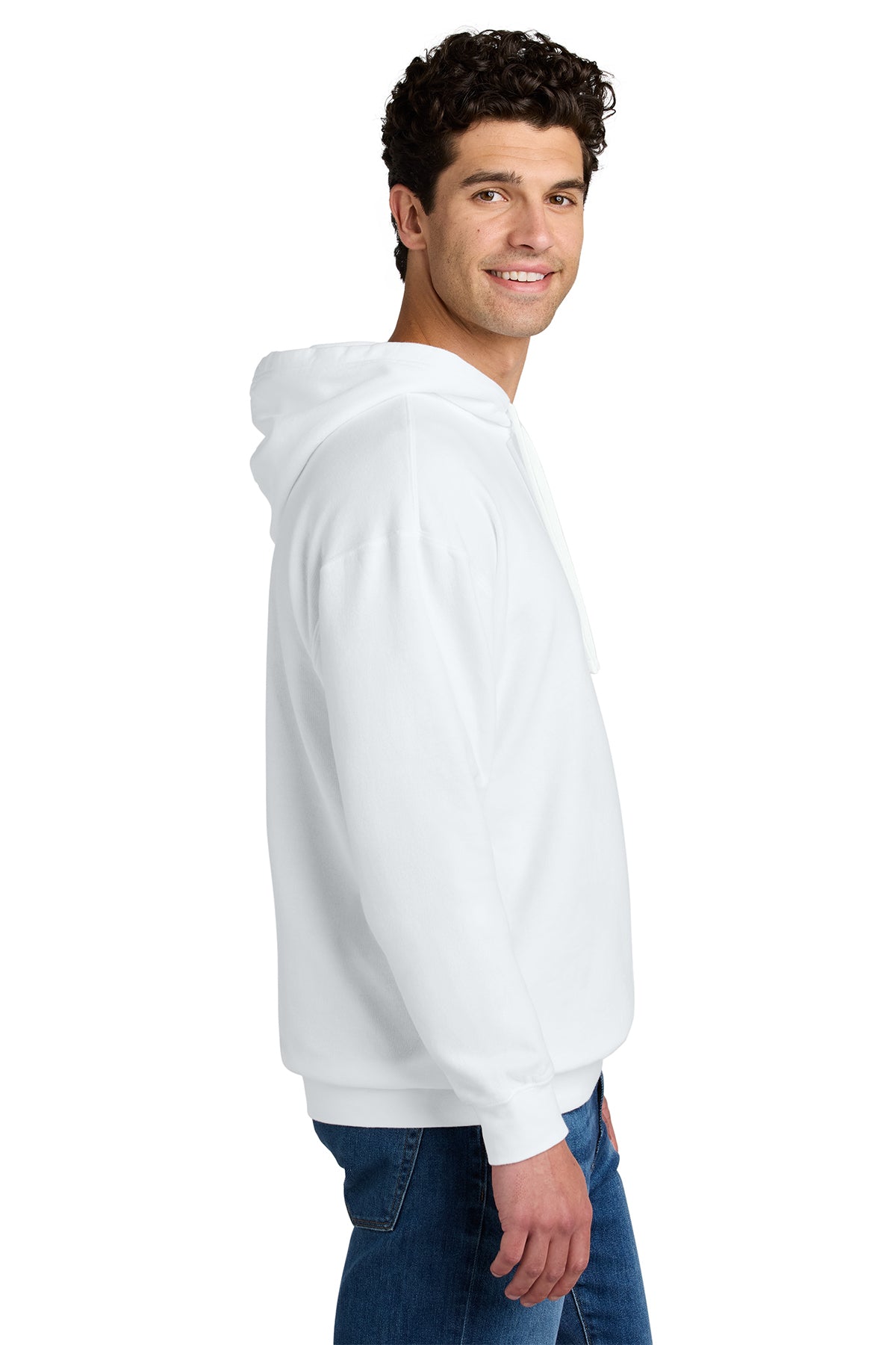 Comfort Colors Lightweight Custom Hooded Sweatshirts, White