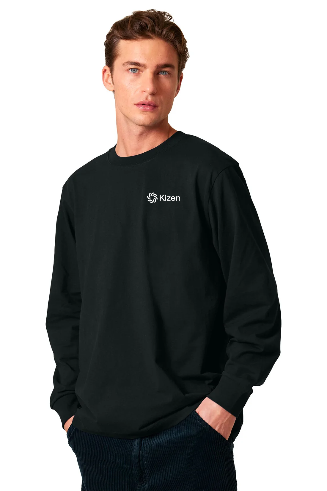 Stanley Stella Unisex Freestyler Heavyweight Long Sleeve, Black [Kizen]