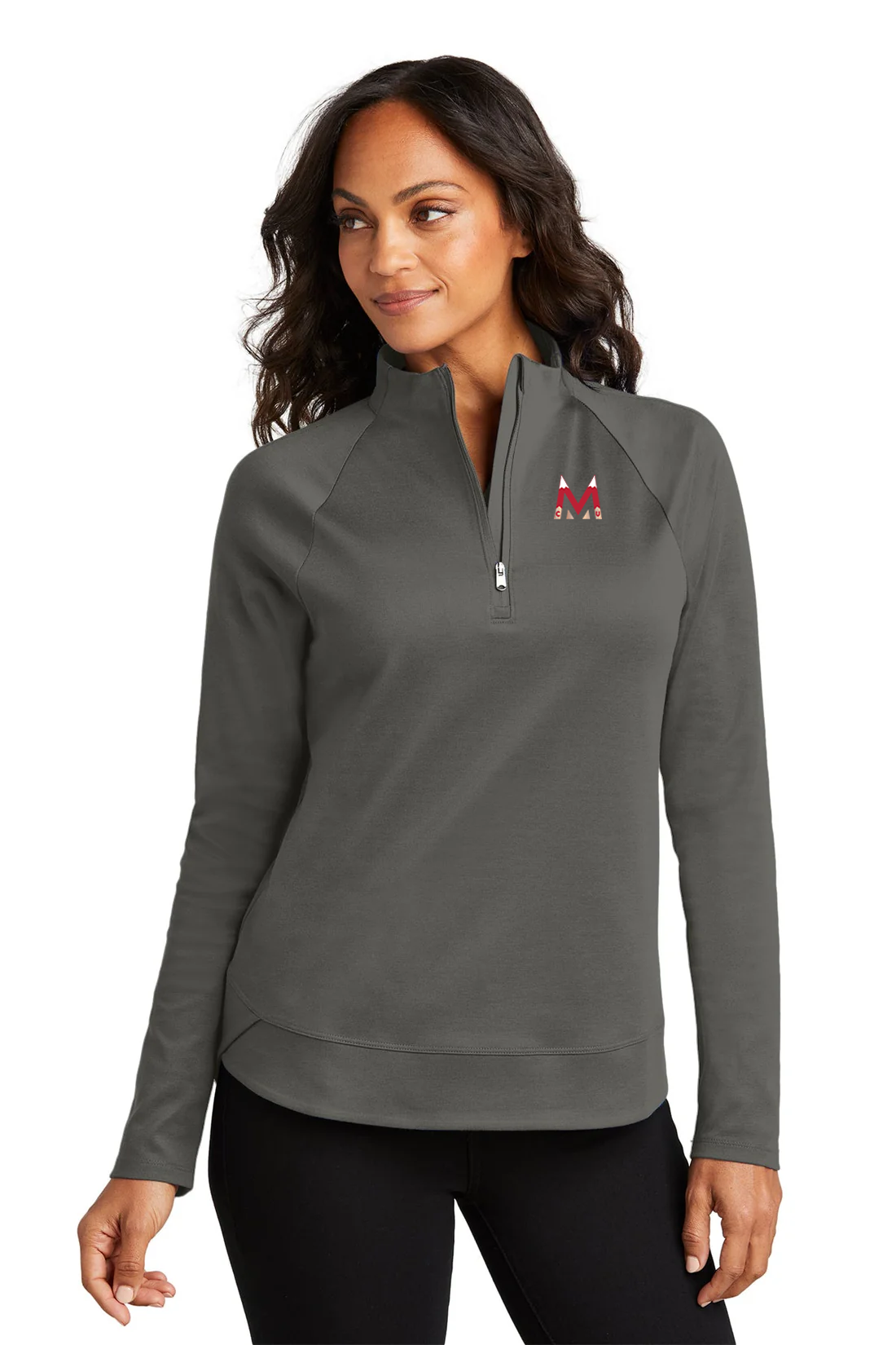 Port Authority Ladies C-Free Cypress 1/4-Zip, Grey Steel [Milford Mining Company Utah]