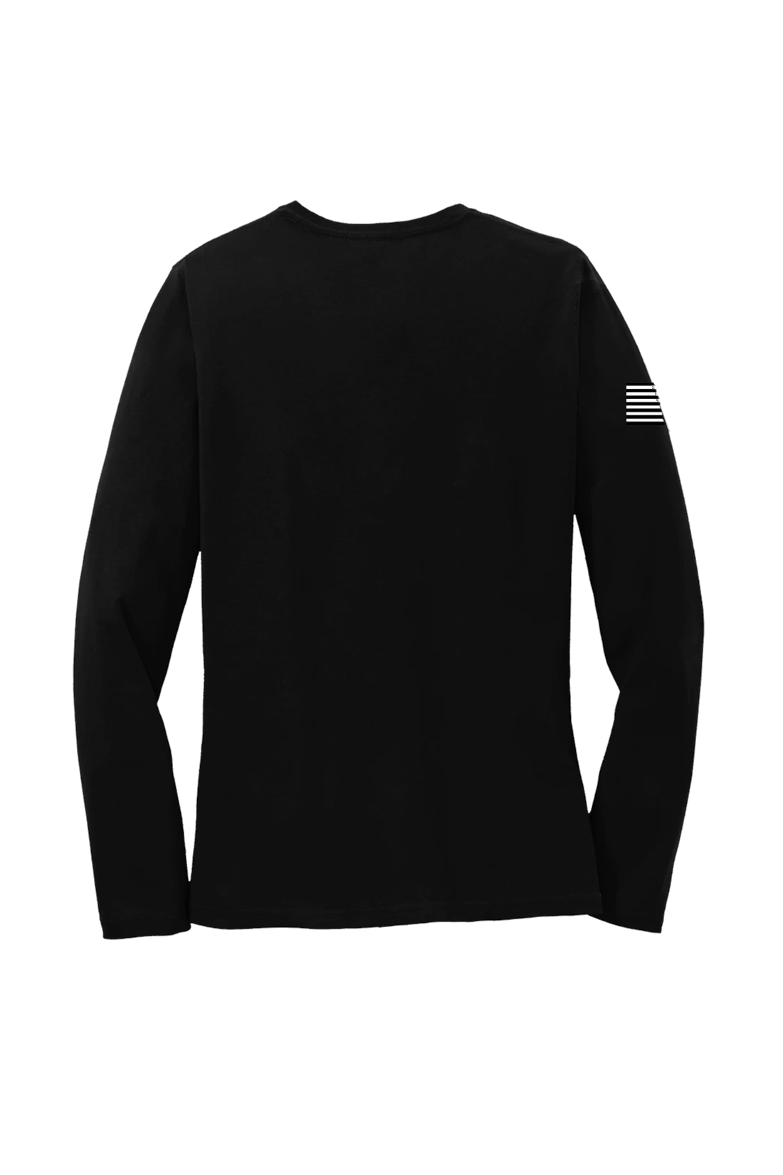Port & Company Ladies Long Sleeve Core Cotton Tee, Jet Black [Stratolaunch]