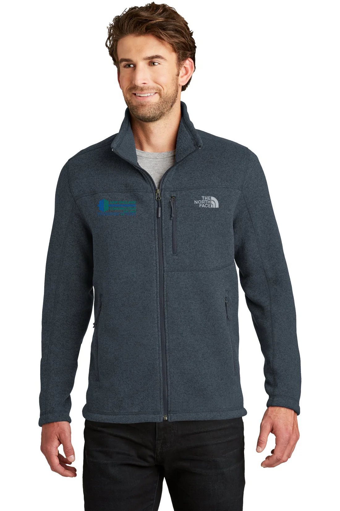 The North Face Sweater Fleece Jacket, Urban Navy Heather [New England Construction]