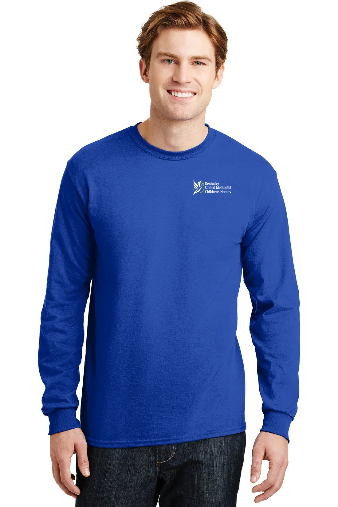 Gildan Dryblend Cotton Poly Long Sleeve T Shirt, Royal [Kentucky United Methodist Children's Homes]