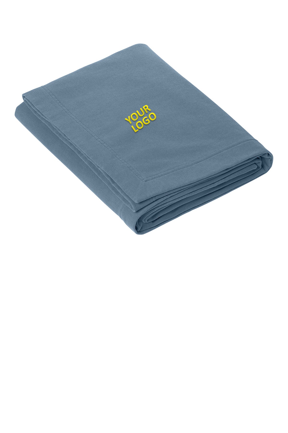 Comfort Colors Fleece Custom Dorm Blankets, Blue Jean