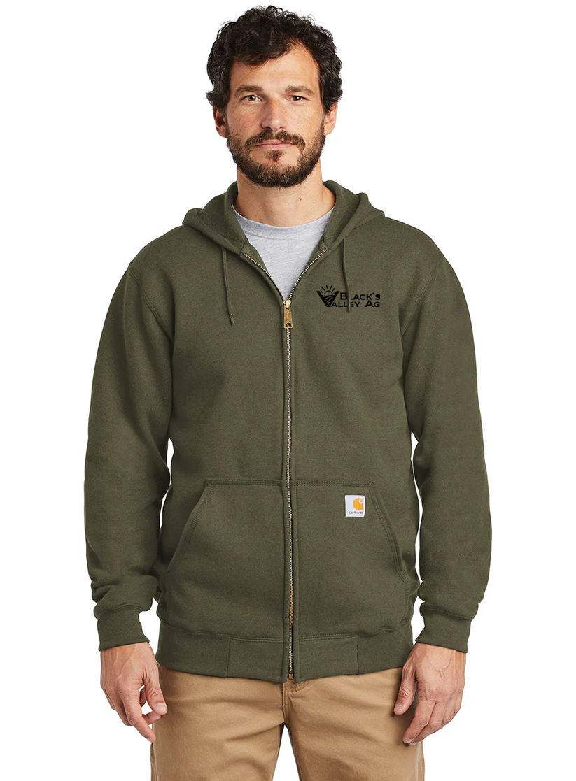 Carhartt Midweight Zip Up Hoodies, Moss [Black's Valley AG]