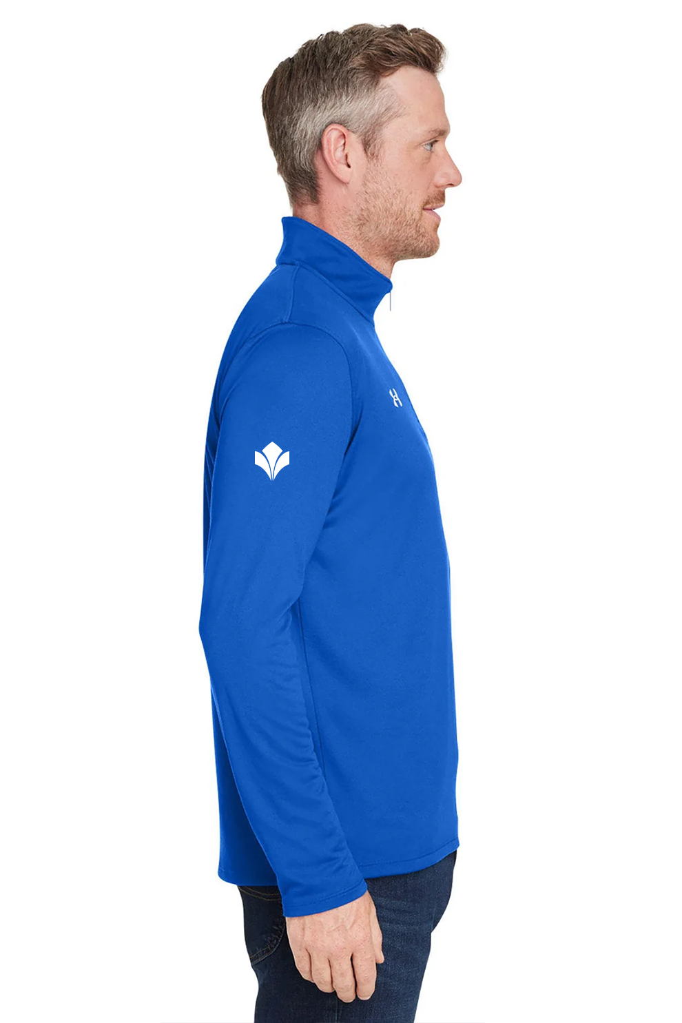 Under Armour Men's Tech Quarter-Zip, Royal [Zura Bio]