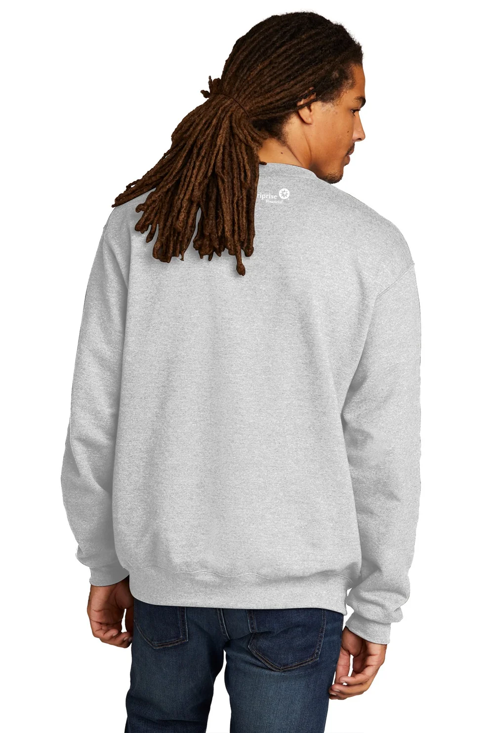 Champion Eco Fleece Crewneck Sweatshirt, Silver Grey [CIO Wealth Strategies]