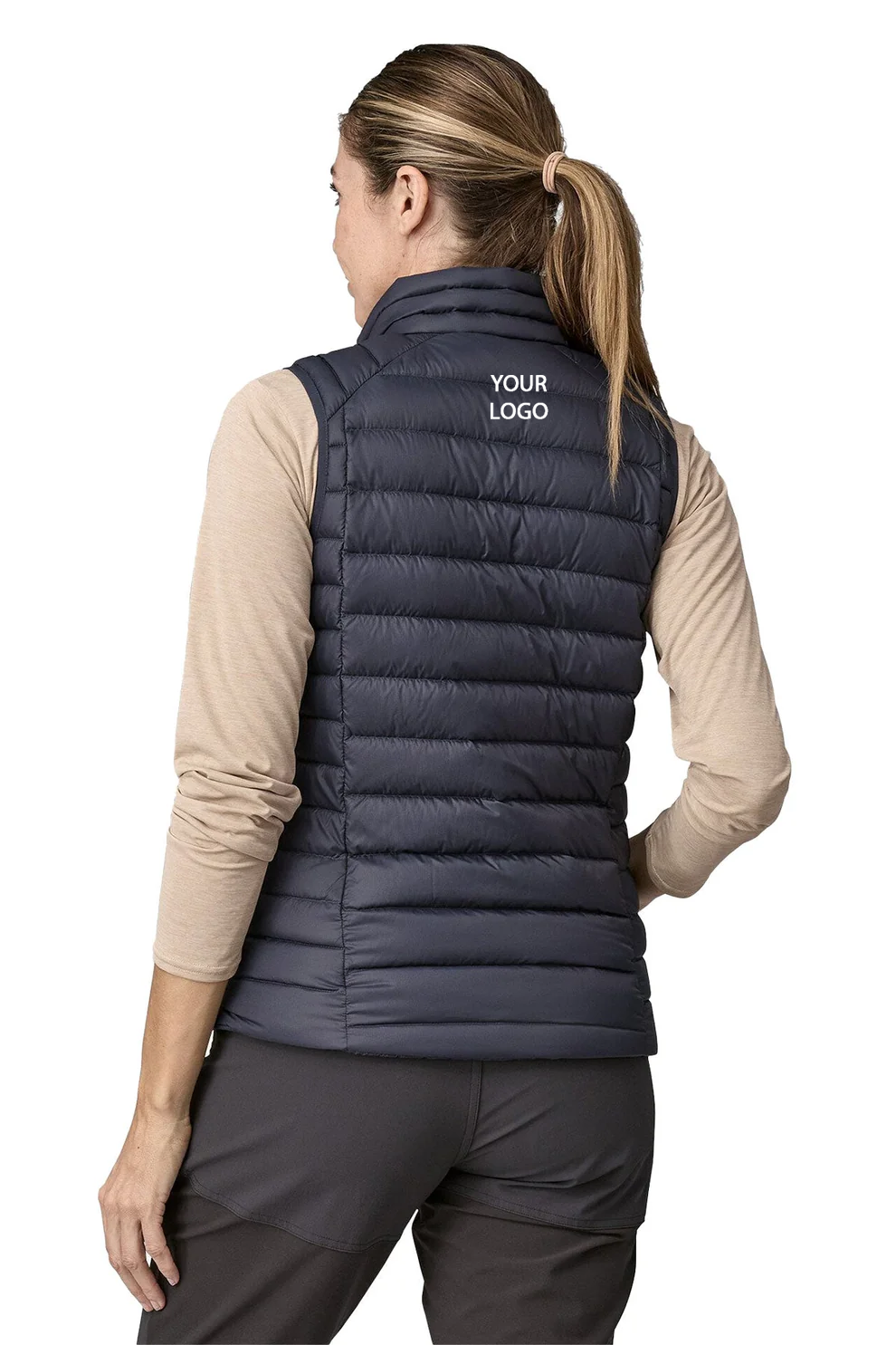 Patagonia Womens Down Sweater Custom Vests, Smolder Blue