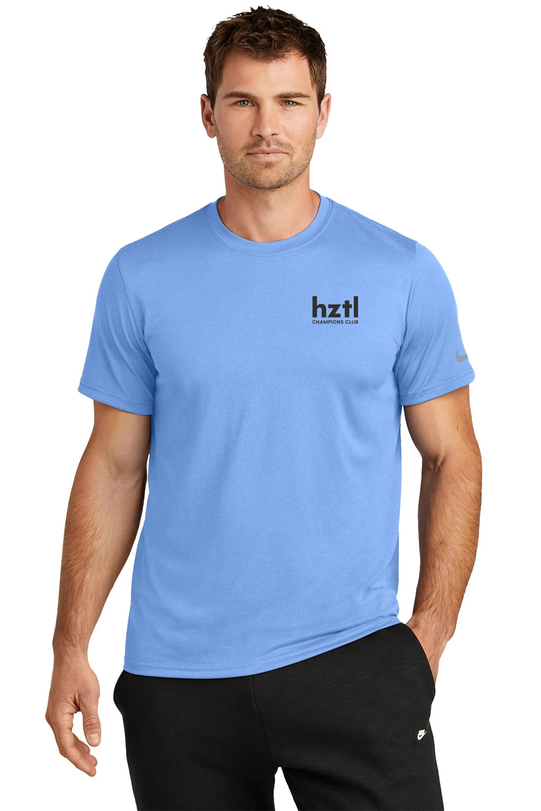 Nike Swoosh Sleeve rLegend Tee, Valor Blue [Horizontal]