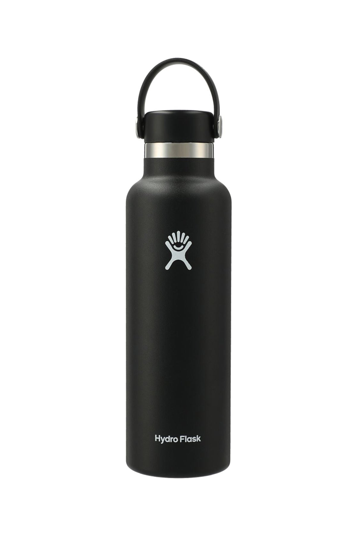 Hydro Flask Standard Mouth 21 oz Custom Bottles with Flex Cap, Black