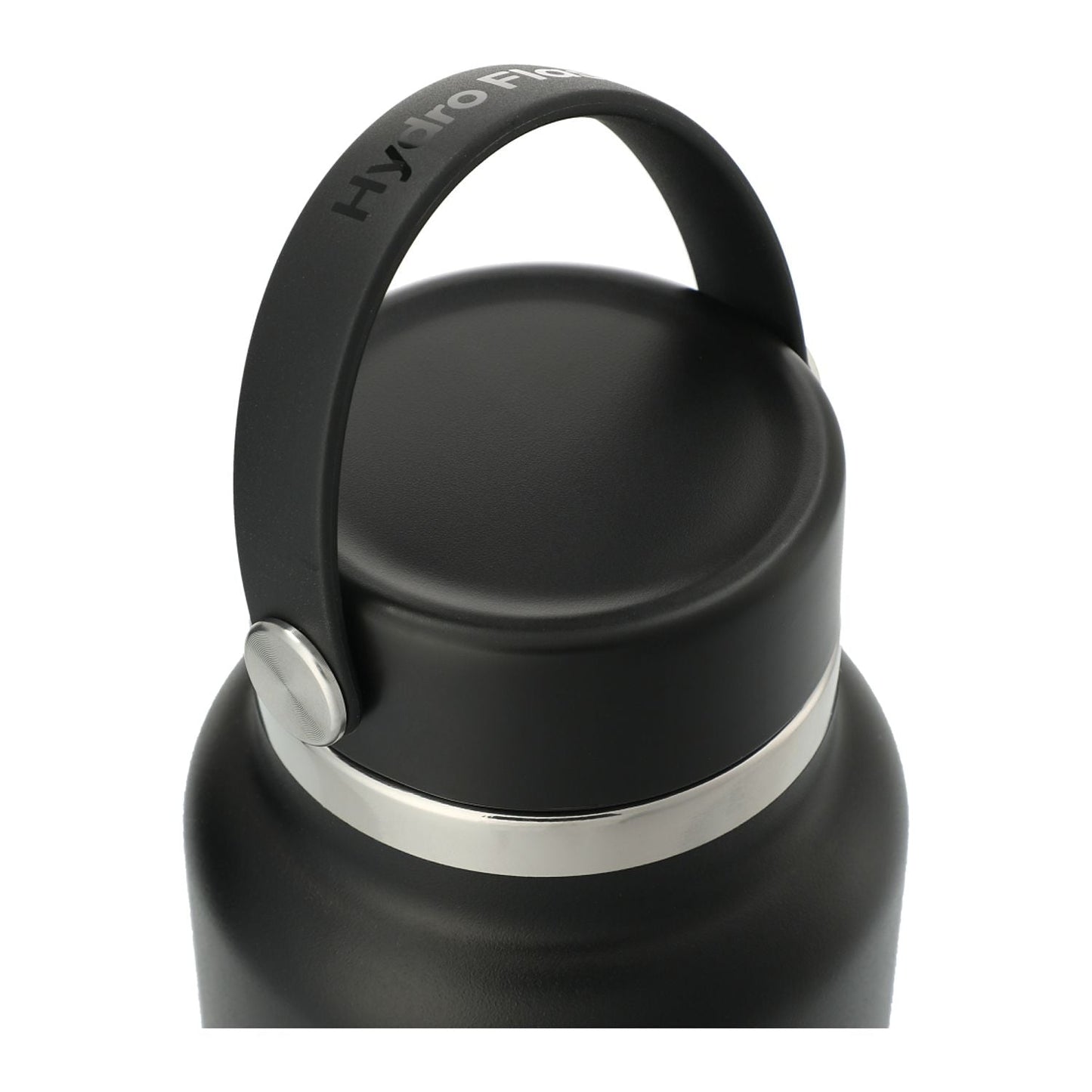 Hydro Flask Wide Mouth 32oz Custom Bottles with Flex Cap, Black [Solar Pile Driver]